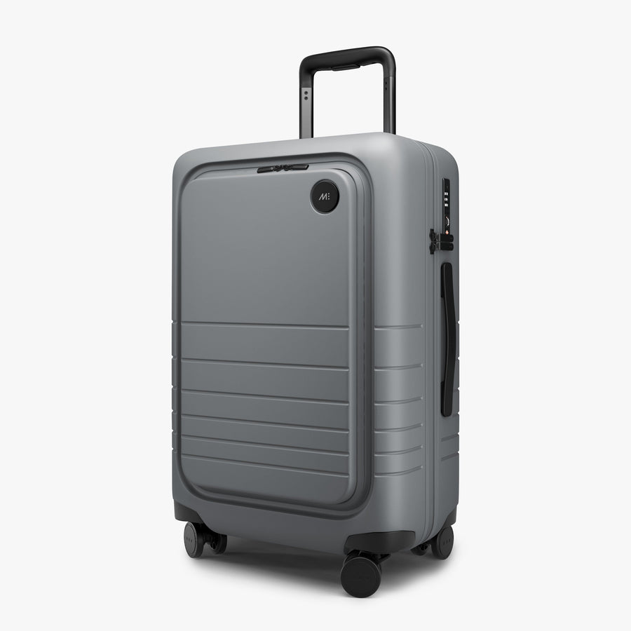Storm Grey | Angled view of Carry-On Pro in Storm Grey
