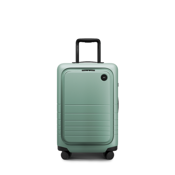 Sage Green Scaled | Front view of Carry-On Pro Plus in Sage Green