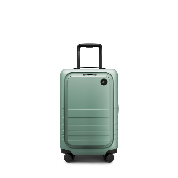 Sage Green Scaled | Front view of Carry-On Plus in Sage Green