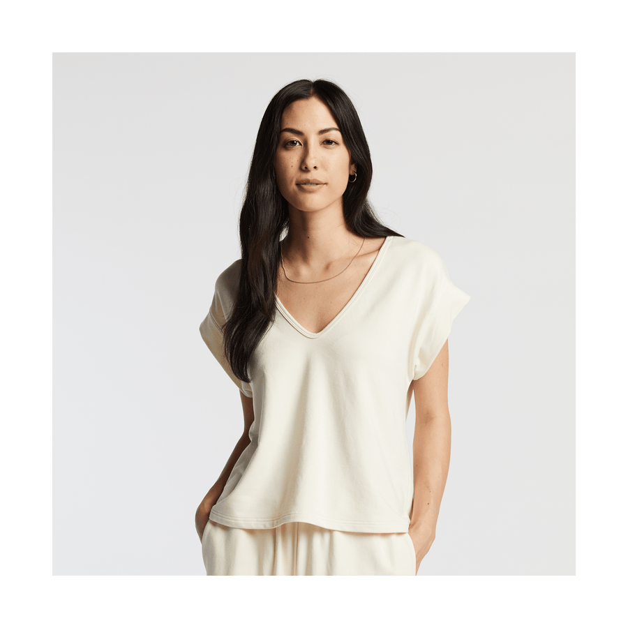 Cream Scaled | Front view of Sevilla Top in Cream